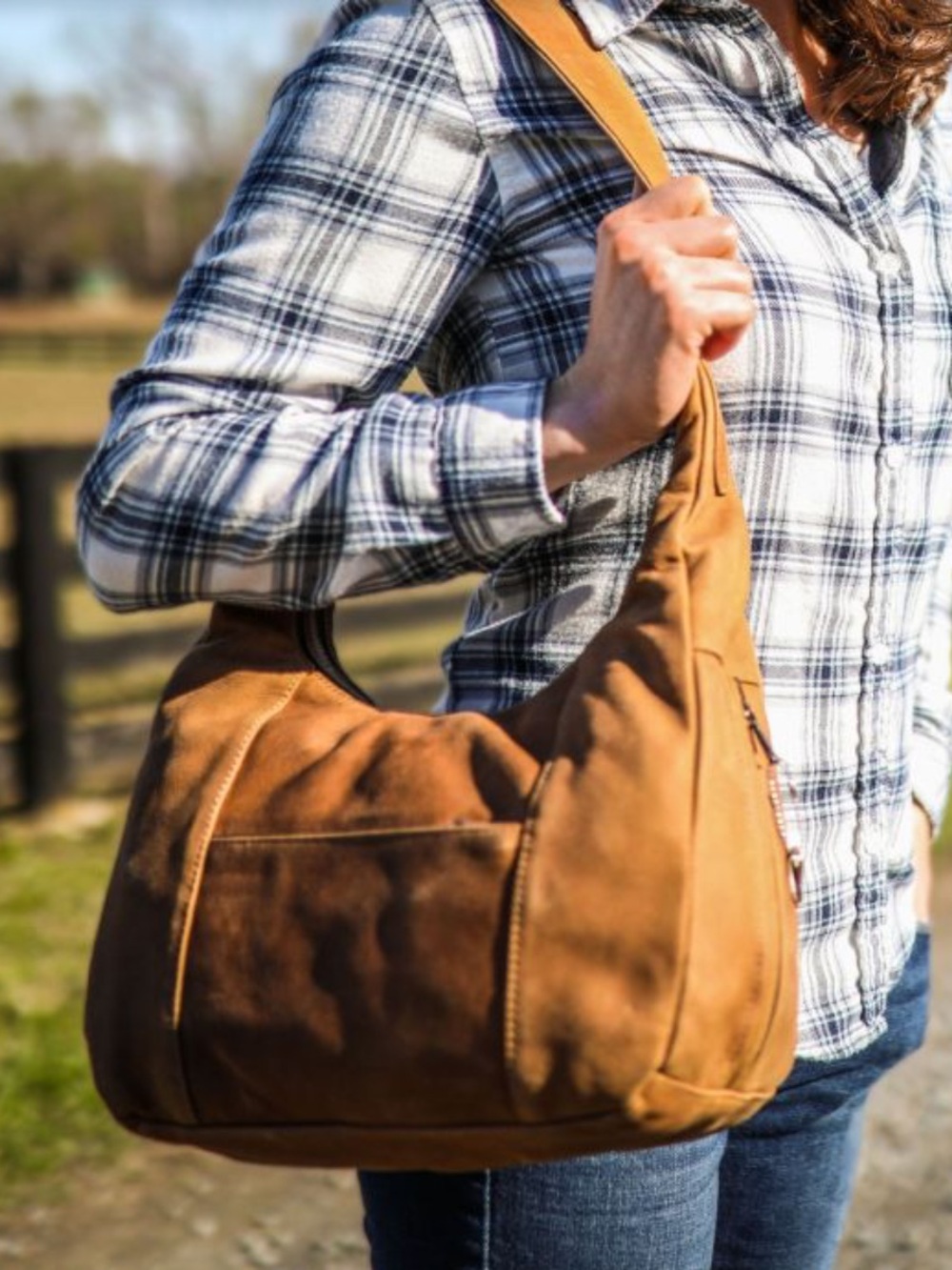 Coronado Leather American Hobo Concealed Carry Handbag